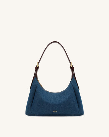 Velora sac porté épaule en jean  - Jean bleu