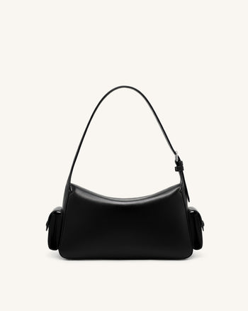 Corinne Sac porté épaule multi-poches - Noir