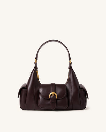 Estelle Sac porté épaule à poches - Marron foncé