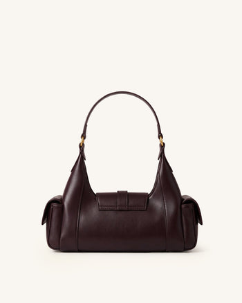 Estelle Sac porté épaule à poches - Marron foncé
