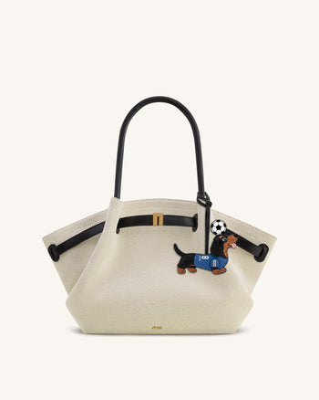 Breloque Sac Maillot de Foot Teckel Coupe du Monde - Bleu