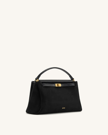 Carmen Sac à main en suédine - Noir