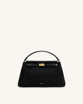 Carmen Sac à main en suédine - Noir