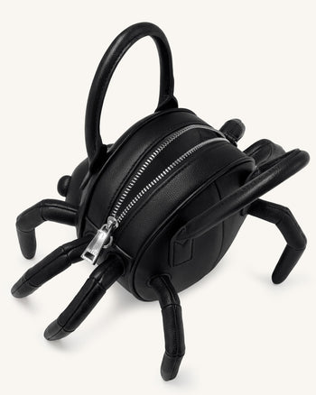 Siena Sac à main à anse en forme d'araignée - Noir