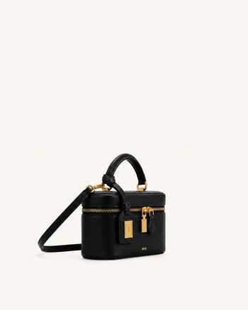 Cleo Sac à poignée supérieure forme boîte - Noir encre