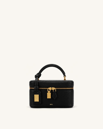 Cleo Sac à poignée supérieure forme boîte - Noir encre