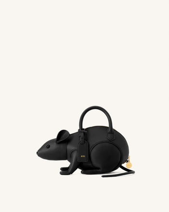 Mia Sac à main à poignée supérieure Souris - Noir