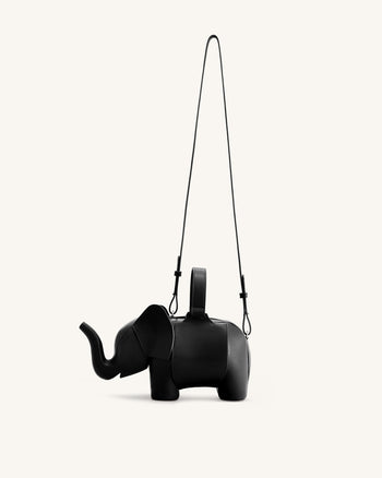 Claire Sac à main en forme d'éléphant - Noir