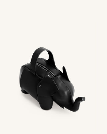 Claire Sac à main en forme d'éléphant - Noir