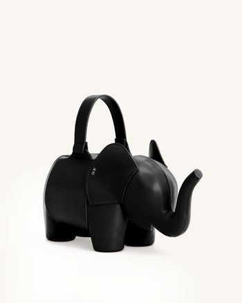 Claire Sac à main en forme d'éléphant - Noir