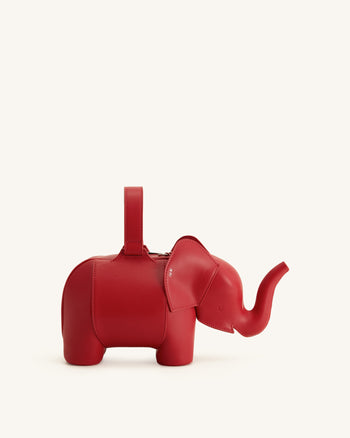 Claire Sac à main en forme d'éléphant - Rouge