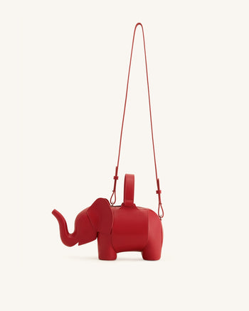 Claire Sac à main en forme d'éléphant - Rouge