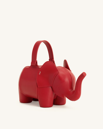Claire Sac à main en forme d'éléphant - Rouge