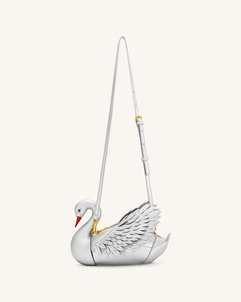 Alani Sac bandoulière en forme de cygne - Argenté