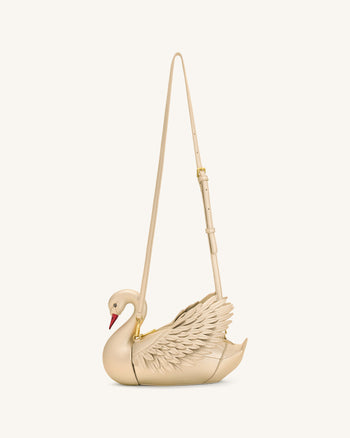 Alani Sac bandoulière en forme de cygne - Doré