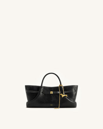 Maeve Sac Cabas Breloque Teckel en Métal - Noir