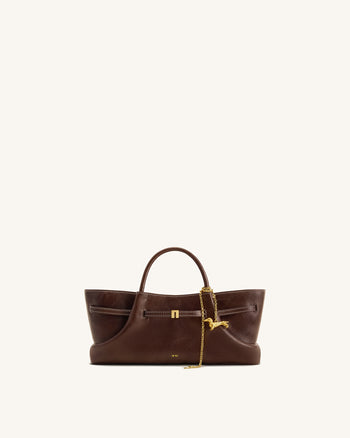Maeve Sac fourre-tout avec charm en métal Teckel - Marron foncé