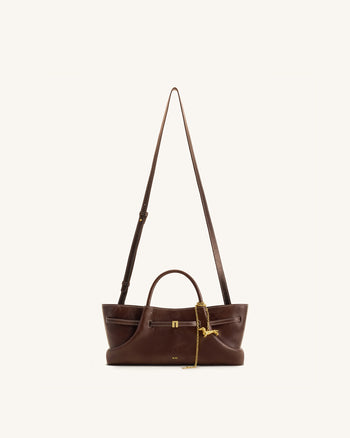 Maeve Sac fourre-tout avec charm en métal Teckel - Marron foncé