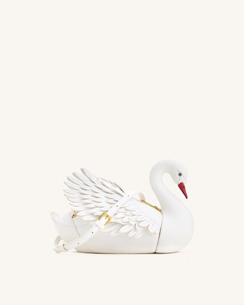 Alani Sac bandoulière en forme de cygne - Blanc