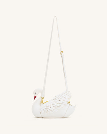 Alani Sac bandoulière en forme de cygne - Blanc
