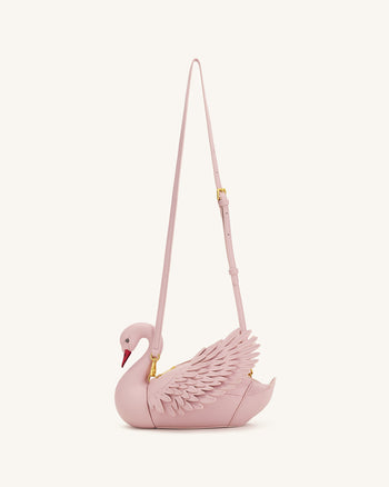 Alani Sac bandoulière en forme de cygne - Rose clair