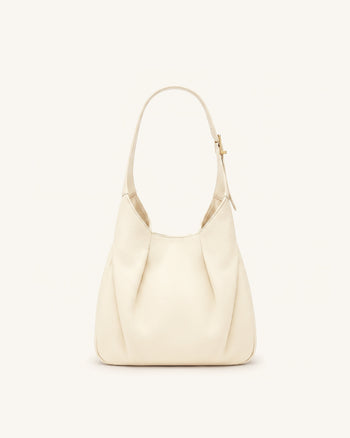 Alina Sac hobo grainé - Blanc