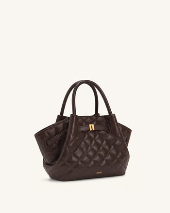 Hana Mini sac cabas - Marron chocolat noir