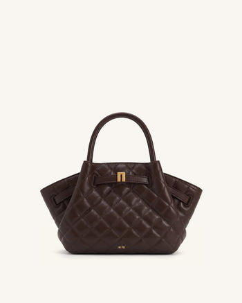 Hana Mini sac cabas - Marron chocolat noir