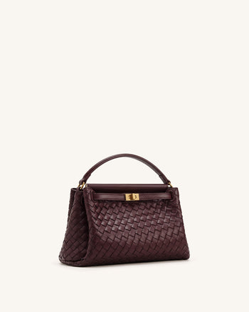Carmen Sac à main tressé - Rouge vintage