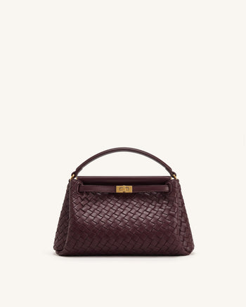 Carmen Sac à main tressé - Rouge vintage