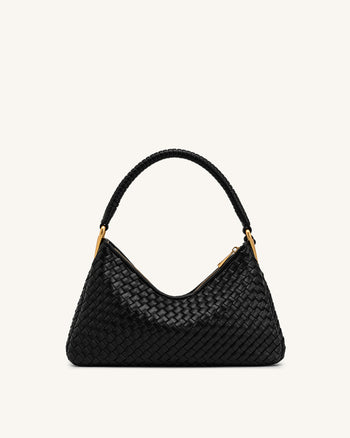 Lorena Sac bandoulière tressé - Noir