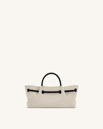 Maeve Sac fourre-tout avec breloque en métal teckel - Toile noire