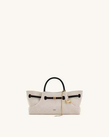 Maeve Sac fourre-tout avec breloque en métal teckel - Toile noire