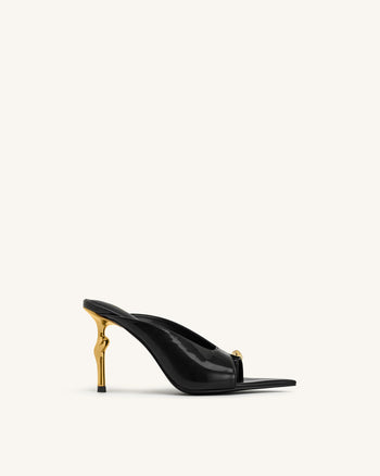 Noemi Mules à talons à bout pointu - Noir
