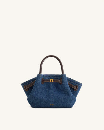 Hana Mini sac cabas - Denim bleu
