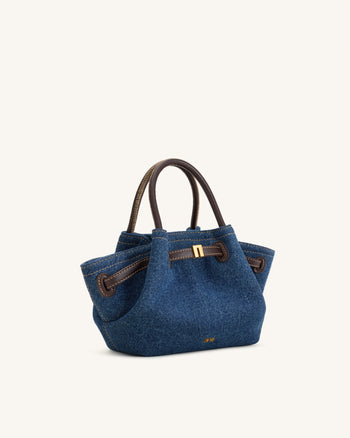 Hana Mini sac cabas - Denim bleu