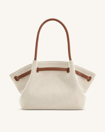 Hana Grand Sac Cabas - Toile Marron