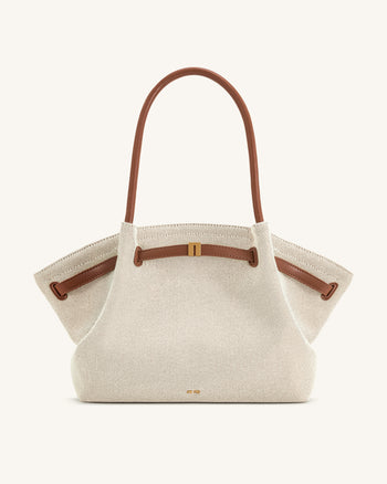 Hana Grand Sac Cabas - Toile Marron