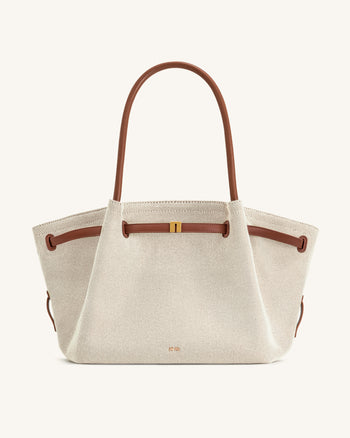 Hana Grand Sac Cabas - Toile Marron