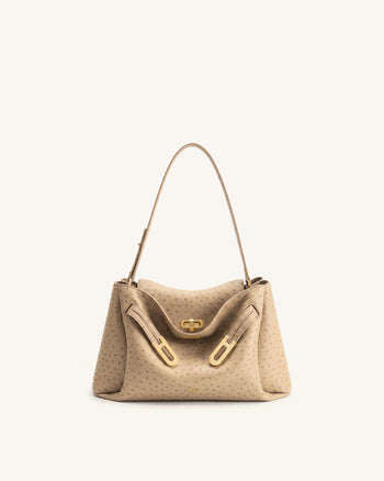 Rhea Sac porté épaule à double boucle - Camel