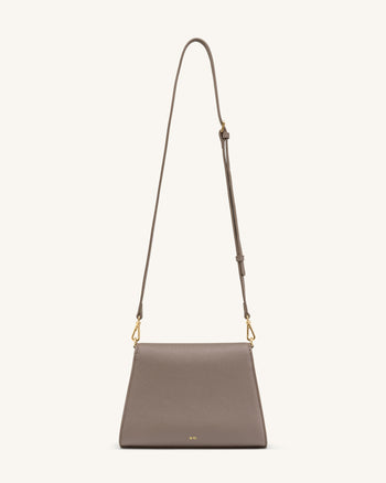 Piper Sac bandoulière grainé - Taupe