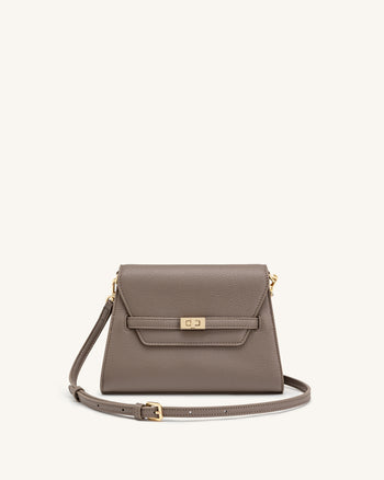 Piper Sac bandoulière grainé - Taupe