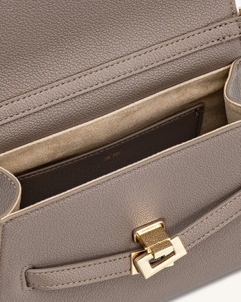 Piper Sac bandoulière grainé - Taupe