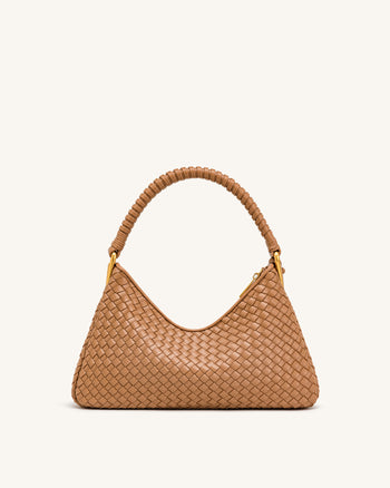 Lorena Sac à bandoulière tissé - Camel