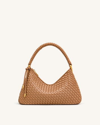 Lorena Sac à bandoulière tissé - Camel