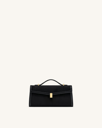 Delphine Sac à main en suédine - Noir