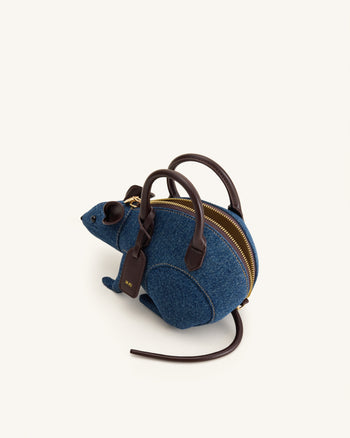 Mia Sac à poignée supérieure Mouse - Jean bleu