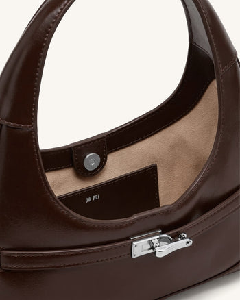 Noelle Sac porté épaule à ceinture - Marron foncé