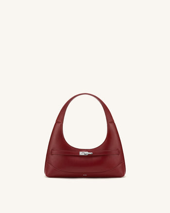 Noelle Sac porté épaule ceinturé - Bordeaux foncé