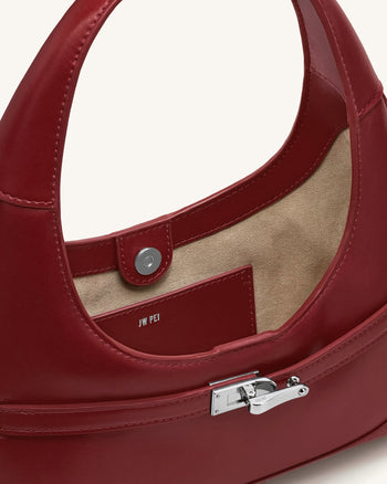 Noelle Sac porté épaule ceinturé - Bordeaux foncé